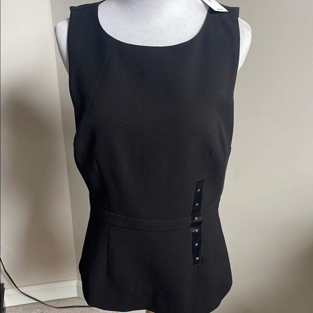 Banana Republic Factory Black Fitted Sleeveless Tank